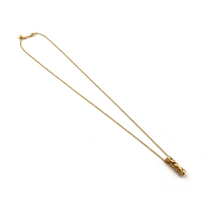 Mini Gold Tube Necklace-Necklaces-Dana Bronfman-Pistachios