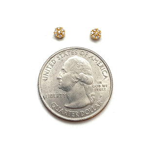Mini Gold Vermeil Circle Studs-Earrings-Bernd Wolf-Pistachios