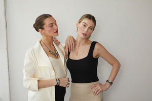 Mini Gold and Diamond Necklace-Necklaces-Dana Bronfman-Pistachios