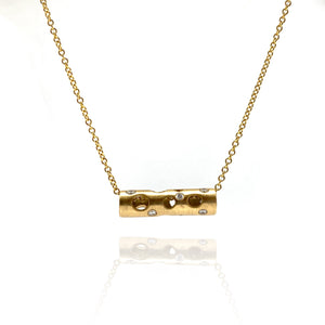 Mini Gold and Diamond Necklace-Necklaces-Dana Bronfman-Pistachios