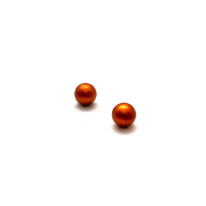 Mini Orange Sphere Studs-Earrings-Ursula Muller-Pistachios
