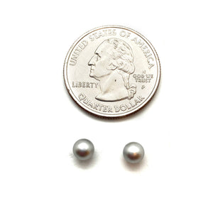 Mini Silver Sphere Studs-Earrings-Ursula Muller-Pistachios