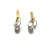 Mini Tangle Earrings - Gold and Grey Diamonds-Earrings-Heather Guidero-Pistachios