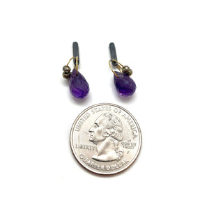 Mini Tangle Studs - Amethyst and Pyrite-Earrings-Heather Guidero-Pistachios