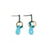 Mini Tangle Studs - Blue Chalcedony and Apatite-Earrings-Heather Guidero-Pistachios