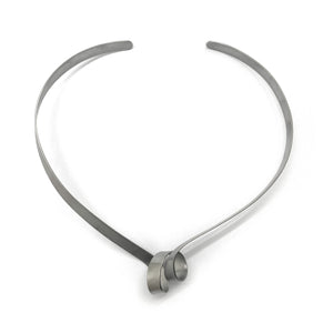 Mini Twist Silver Collar-Necklaces-Aleksandra Przybysz-Pistachios