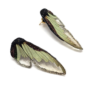 Mint Wing Earrings-Earrings-Märta Mattsson-Pistachios