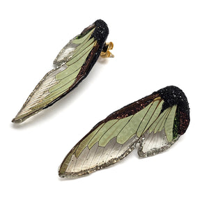 Mint Wing Earrings-Earrings-Märta Mattsson-Pistachios