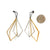 Mixed Large Geometric Layered Drops-Earrings-Veronika Majewska-Pistachios