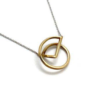 Mixed Metal Aura Necklace-Necklaces-Claudia Vallejo-Pistachios