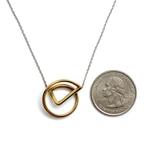 Mixed Metal Aura Necklace-Necklaces-Claudia Vallejo-Pistachios