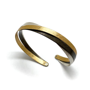 Mixed Metal Coil Bracelet-Bracelets-Mariusz Fatyga-Pistachios