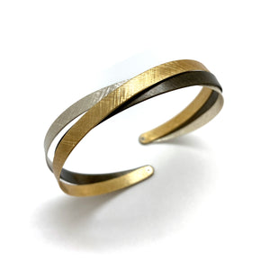 Mixed Metal Coil Bracelet-Bracelets-Mariusz Fatyga-Pistachios