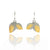 Mixed Metal Double Petal Earring-Earrings-Judith Neugebauer-Pistachios