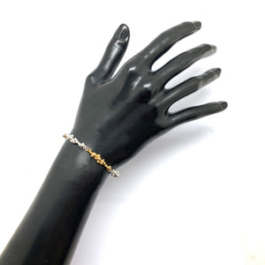 Mixed Metal Granulated Bracelet-Bracelets-Anna Krol-Pistachios