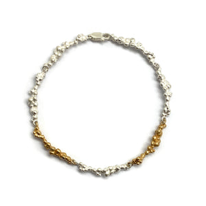 Mixed Metal Granulated Bracelet-Bracelets-Anna Krol-Pistachios