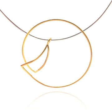 Mixed Metal Oversized Necklace