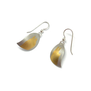 Mixed Metal Petal Earring-Earrings-Judith Neugebauer-Pistachios