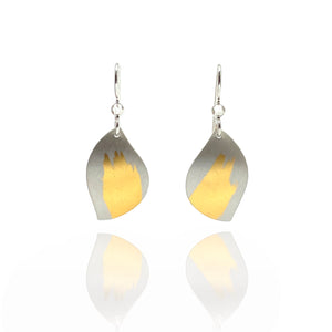 Mixed Metal Petal Earring-Earrings-Judith Neugebauer-Pistachios