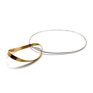 Mixed Metal Serra Necklace-Necklaces-Claudia Vallejo-Pistachios