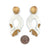 Modern White & Gold Earrings-Earrings-Anna Krol-Pistachios
