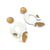Modern White & Gold Earrings-Earrings-Anna Krol-Pistachios