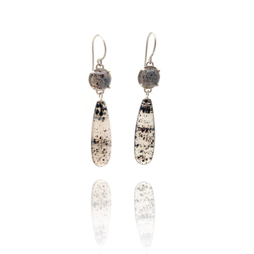 Montana Agate Teardrop Earrings