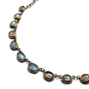 Moonstone and 24k Gold Necklace-Necklaces-Austin Titus-Pistachios