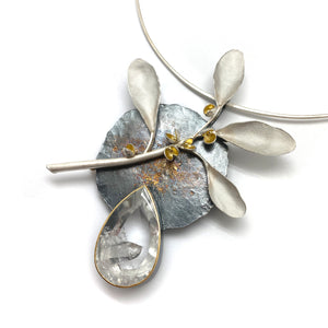 Morning Dew Brooch and Pendant-Necklaces-Liaung-Chung Yen-Pistachios
