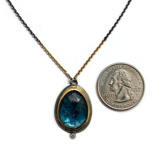 Moss Kyanite and Topaz Necklace-Necklaces-Austin Titus-Pistachios