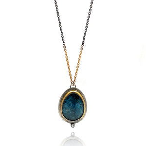 Moss Kyanite and Topaz Necklace-Necklaces-Austin Titus-Pistachios