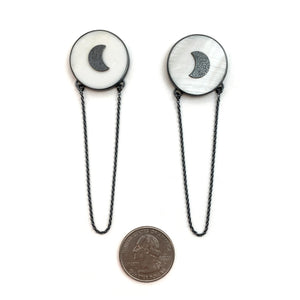 Mother & Moon Pearl Earrings-Earrings-Emily Rogstad-Pistachios
