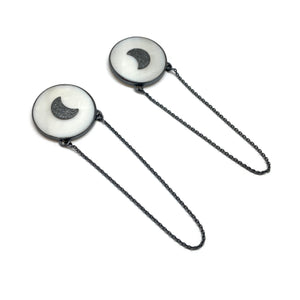 Mother & Moon Pearl Earrings-Earrings-Emily Rogstad-Pistachios