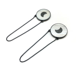 Mother & Moon Pearl Earrings-Earrings-Emily Rogstad-Pistachios