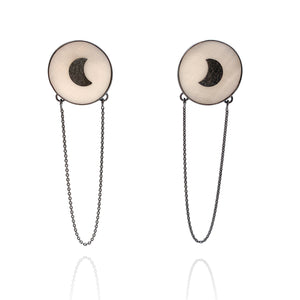 Mother & Moon Pearl Earrings-Earrings-Emily Rogstad-Pistachios