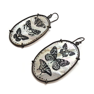 Mother of Pearl Butterfly Earrings-Earrings-Kelly Jean Conroy-Pistachios