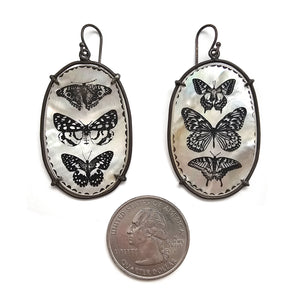 Mother of Pearl Butterfly Earrings-Earrings-Kelly Jean Conroy-Pistachios