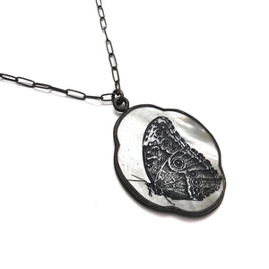 Mother of Pearl Butterfly Pendant-Necklaces-Kelly Jean Conroy-Pistachios