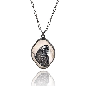 Mother of Pearl Butterfly Pendant-Necklaces-Kelly Jean Conroy-Pistachios