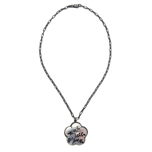 Mother of Pearl Flower Pendant-Necklaces-Kelly Jean Conroy-Pistachios