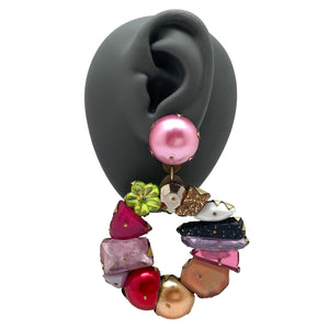 Multi Pearl Wreath Earrings-Earrings-Nikki Couppee-Pistachios