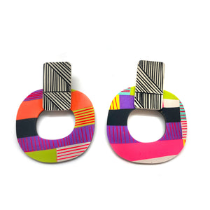Multicolor Ella Earrings-Earrings-Nina Zabal-Pistachios