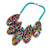 Multicolor Round Petal Necklace-Necklaces-Eunseok Han-Pistachios