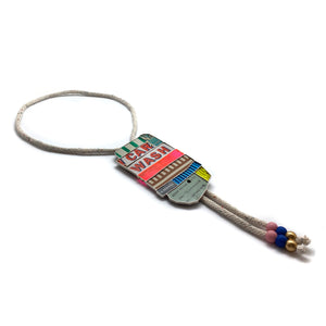 My Car Hasn't Been Washed in a Decade Bolo Necklace-Necklaces-Carin Jones-Pistachios