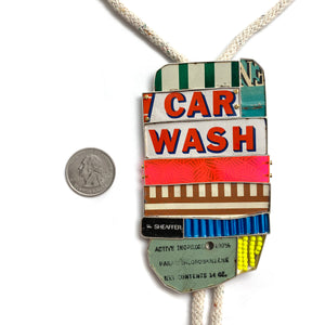 My Car Hasn't Been Washed in a Decade Bolo Necklace-Necklaces-Carin Jones-Pistachios