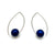 Navy Blue Inverted Sphere Earrings-Earrings-Ursula Muller-Pistachios