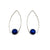 Navy Blue Inverted Sphere Earrings-Earrings-Ursula Muller-Pistachios