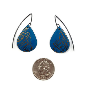 Navy Enamel Earrings-Earrings-Jenne Rayburn-Pistachios