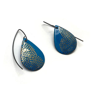 Navy Enamel Earrings-Earrings-Jenne Rayburn-Pistachios