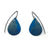 Navy Enamel Earrings-Earrings-Jenne Rayburn-Pistachios